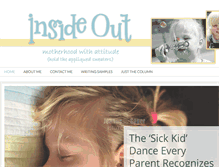 Tablet Screenshot of insideoutmotherhood.com